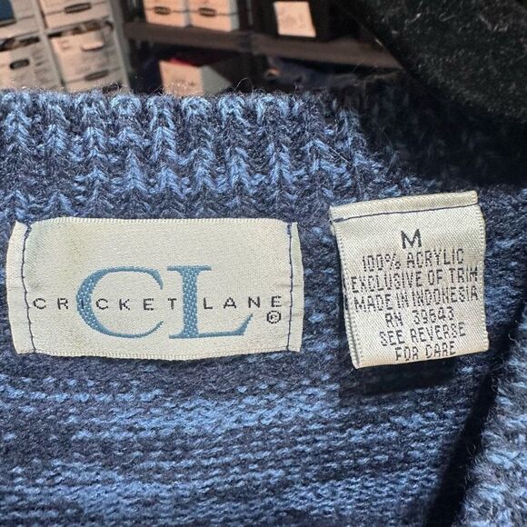 Cricket Lane Women's Button Up Christmas Sweater Vest Tartan Plaid Leaves Size M - Picture 7 of 9